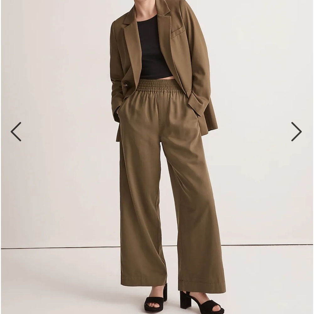 Madewell wide leg pull on pants Drapeweave Carley Wide-Leg Pants